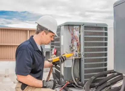 A Florida HVAC Contractor Working