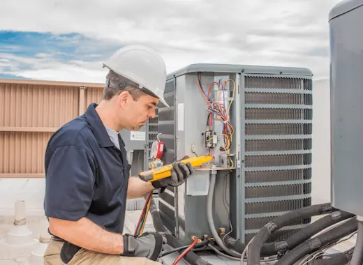 A Florida HVAC Contractor Working
